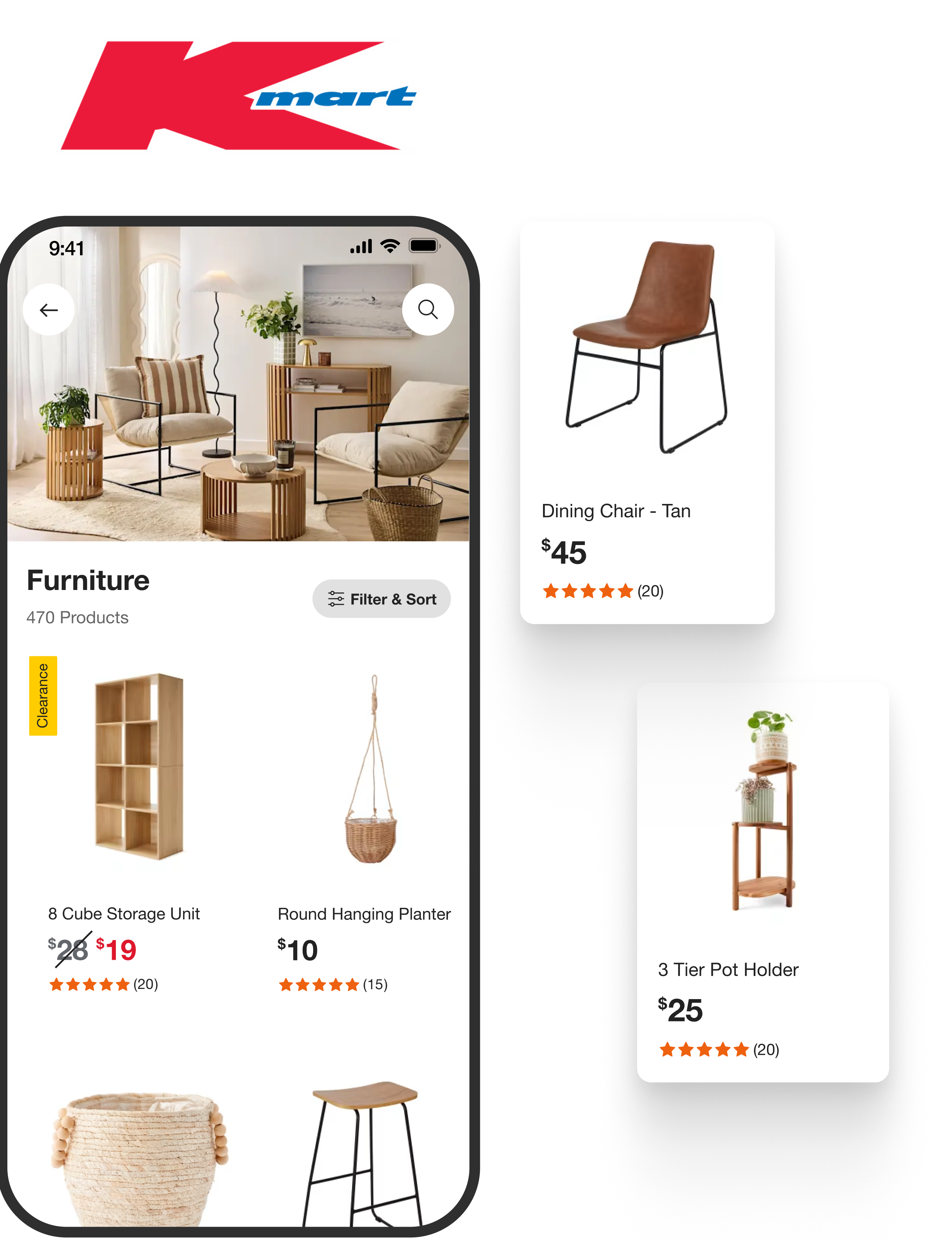 Kmart Product Listing Page redesign