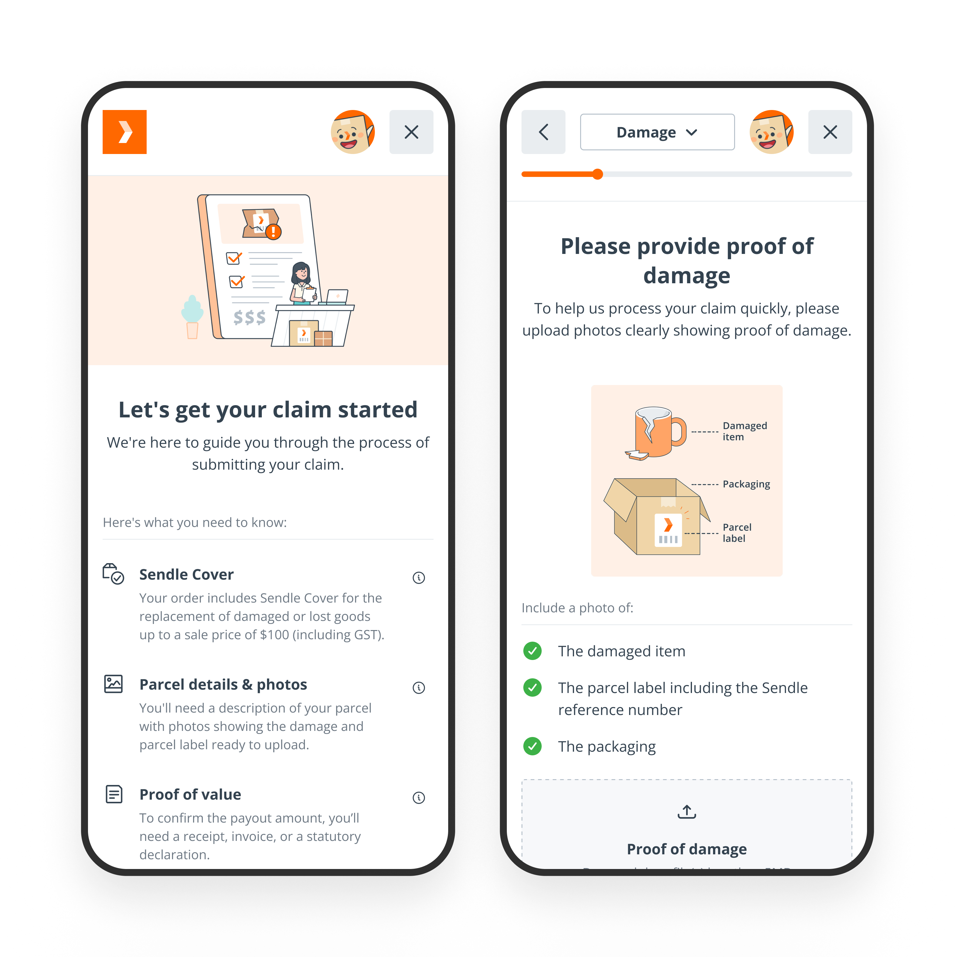 Saved product details